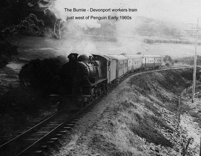M2 on the weekday Devonport - 
 Burnie workers train